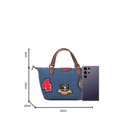 DENIM Microfiber Handle Bag