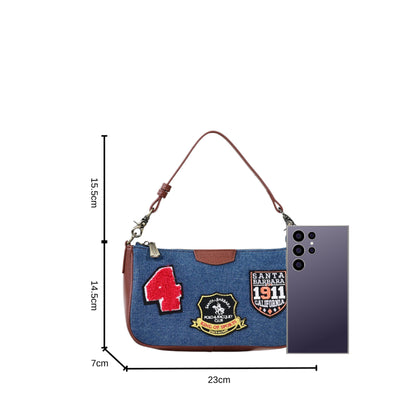 DENIM Microfiber Underarm Bag