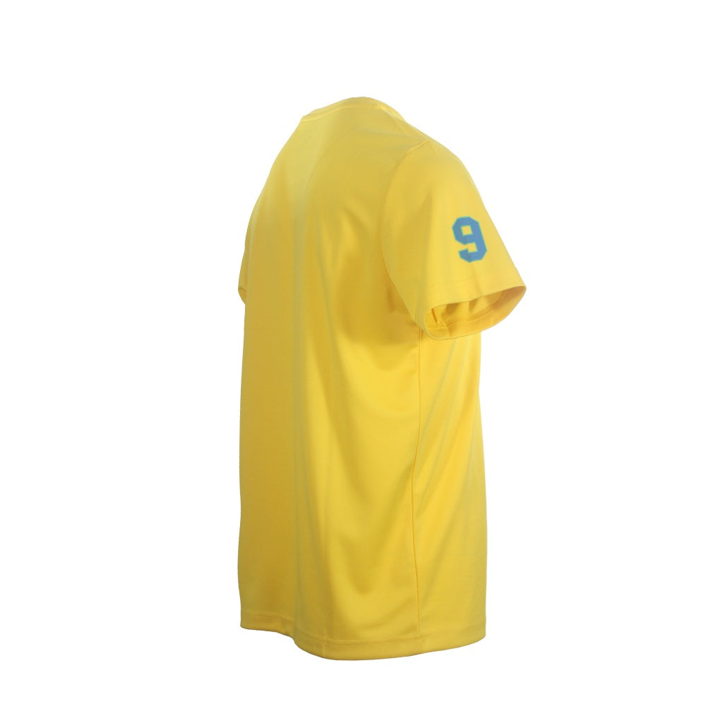 Men's Yellow Round Neck Short Sleeve