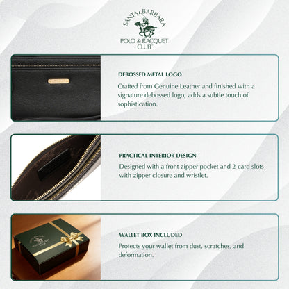 Genuine Leather Ladies Wristlet Wallet