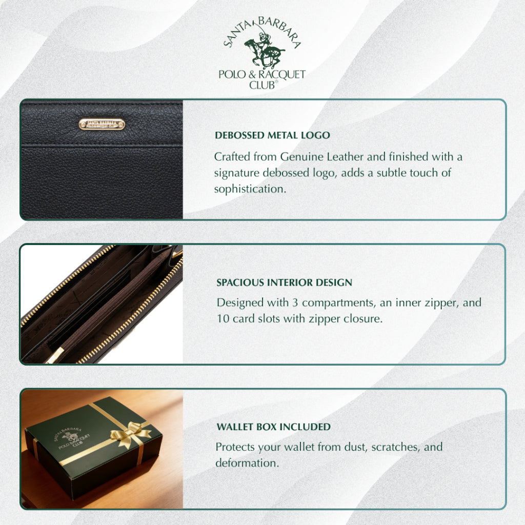 Genuine Leather Ladies Long Wallet