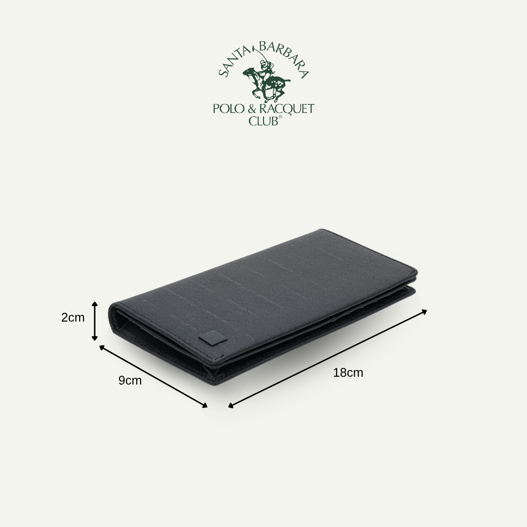 Black Long Wallet with RFID