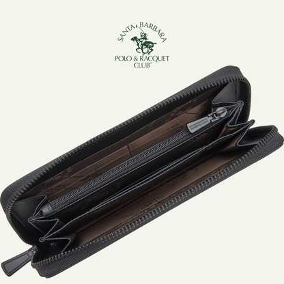 Leather Long Zip Wallet